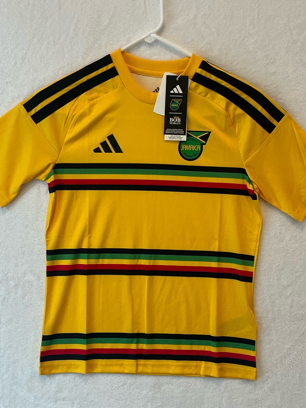 Adidas Jamaica Soccer Pre-Match Jersey Size Youth XL NWT